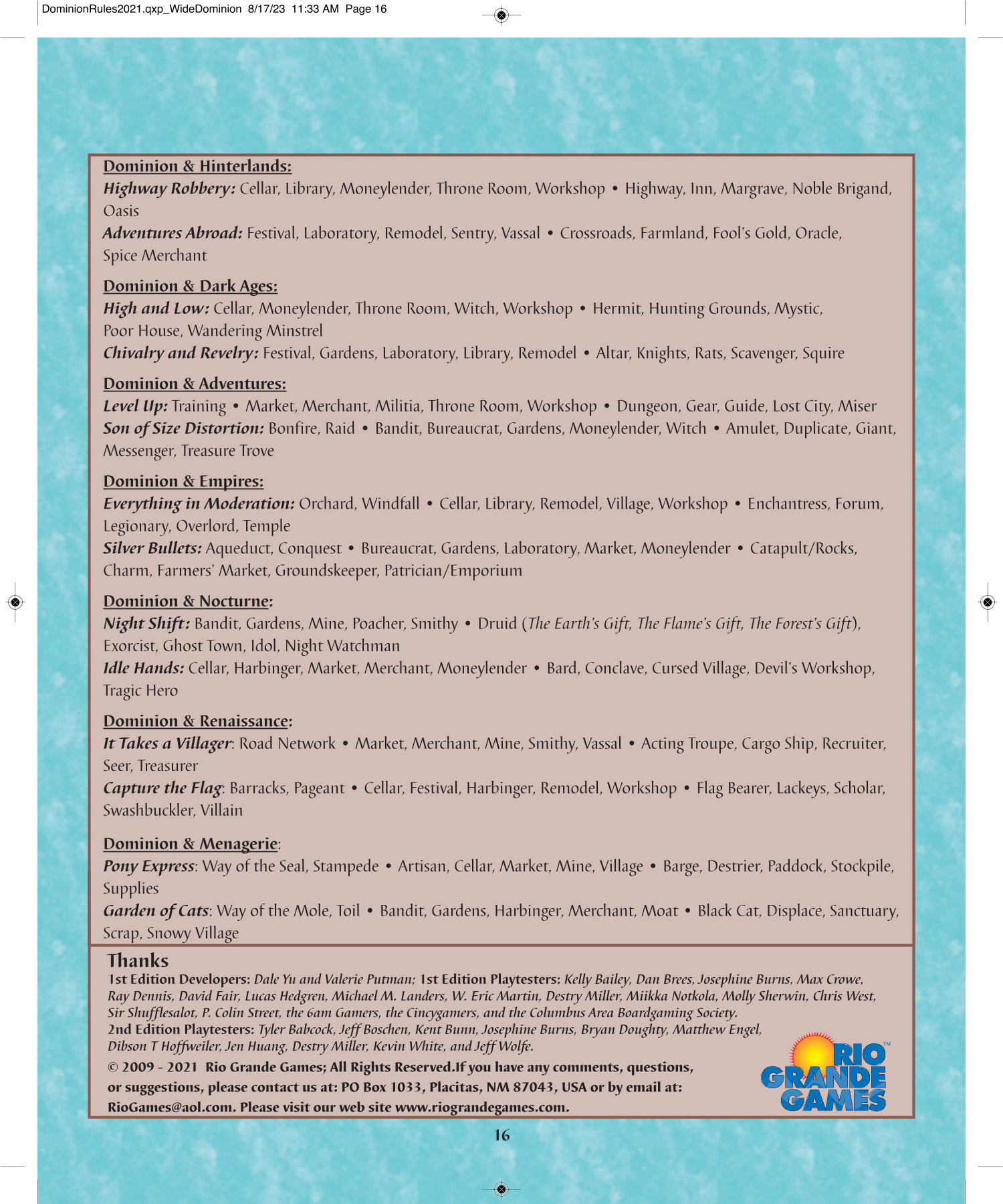 Rulebook page 16