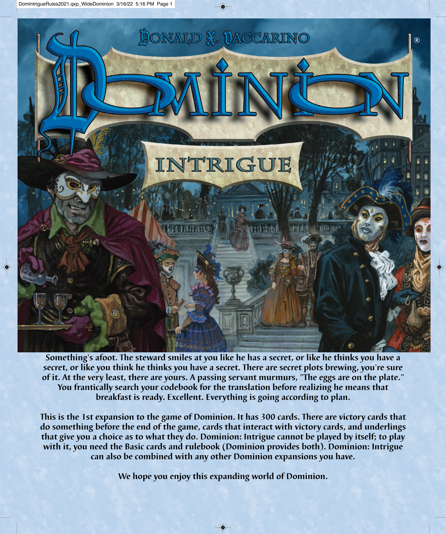Rulebook page 1