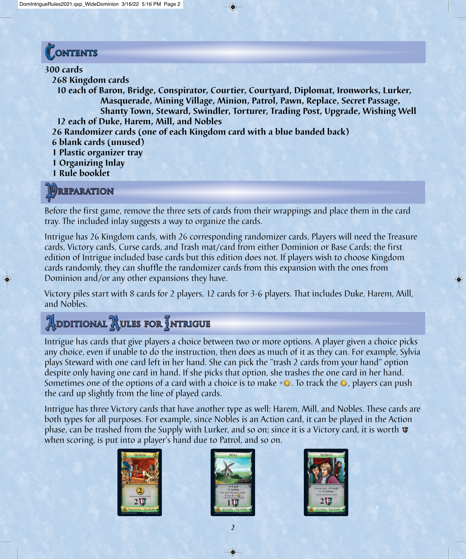 Rulebook page 2