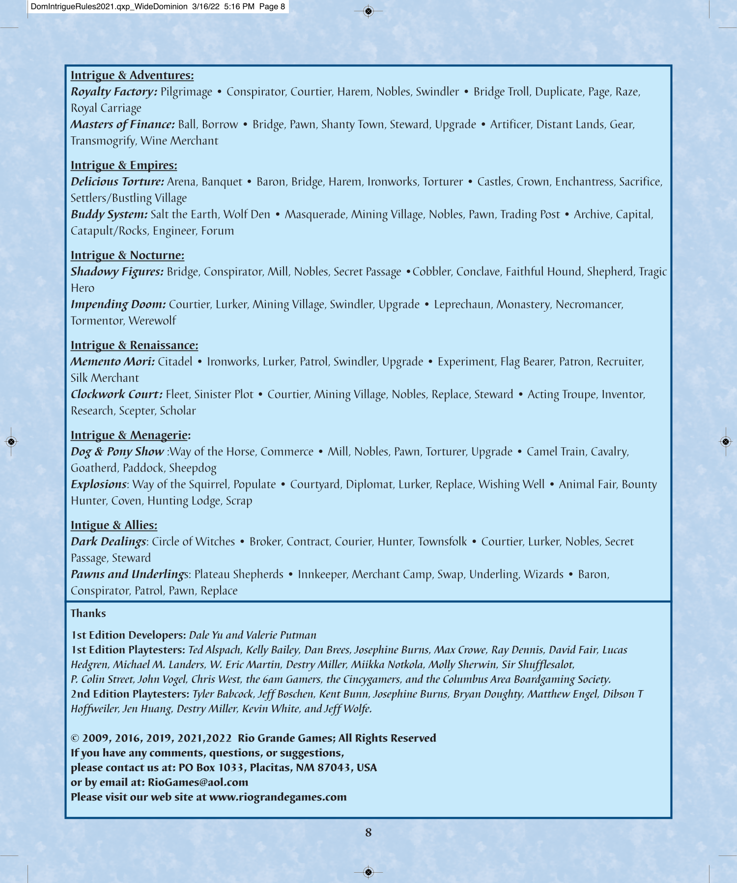 Rulebook page 8