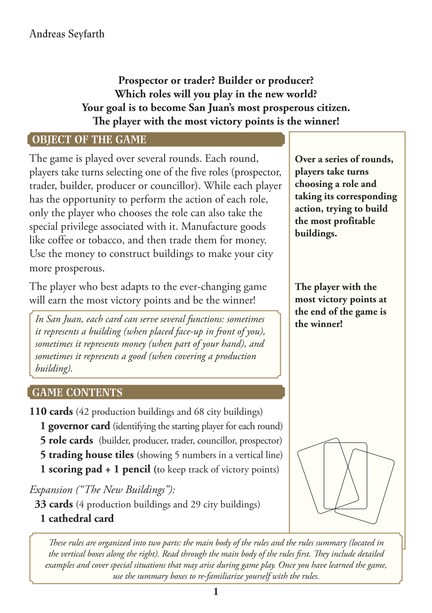 Rulebook page 1