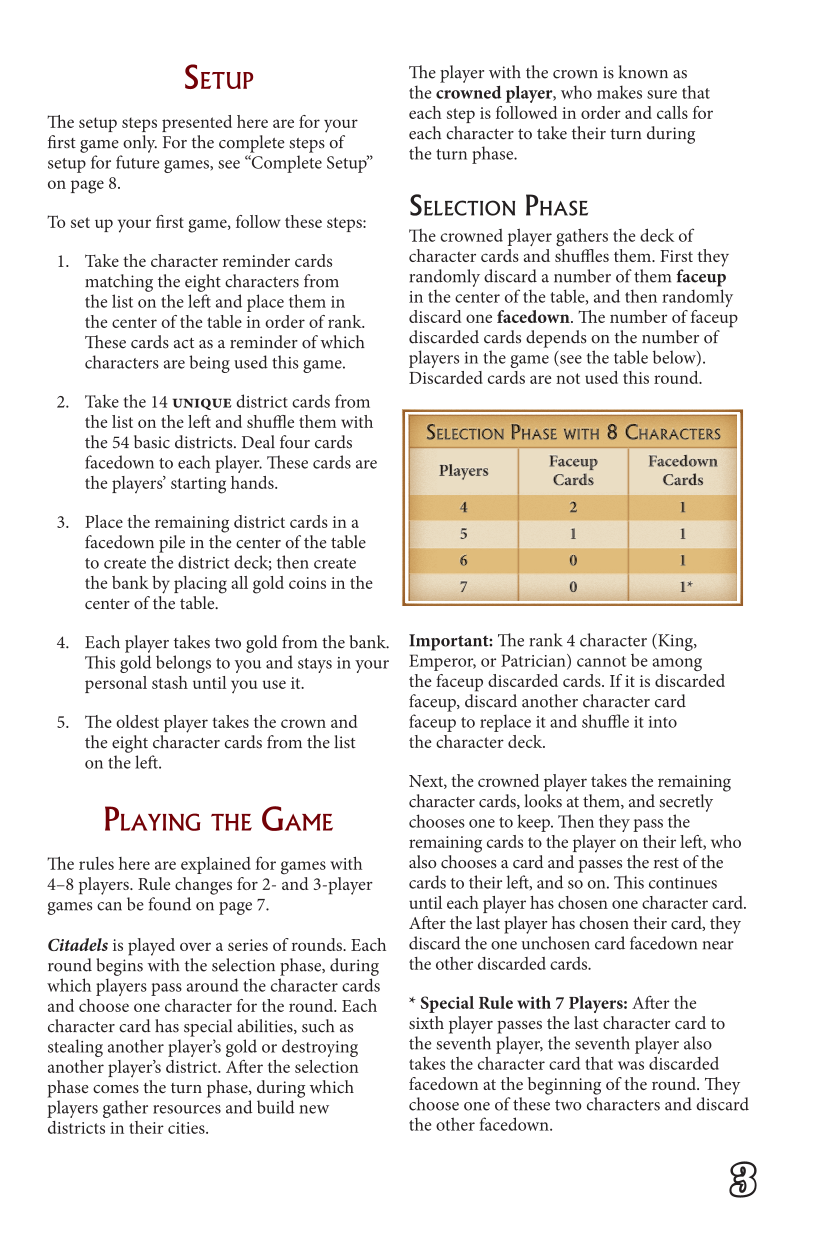 Rulebook page 3
