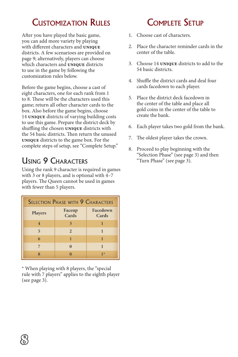 Rulebook page 8