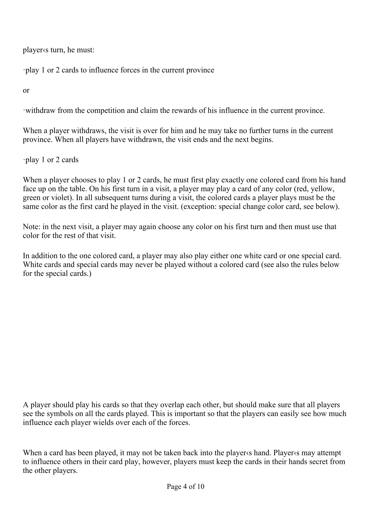 Rulebook page 4