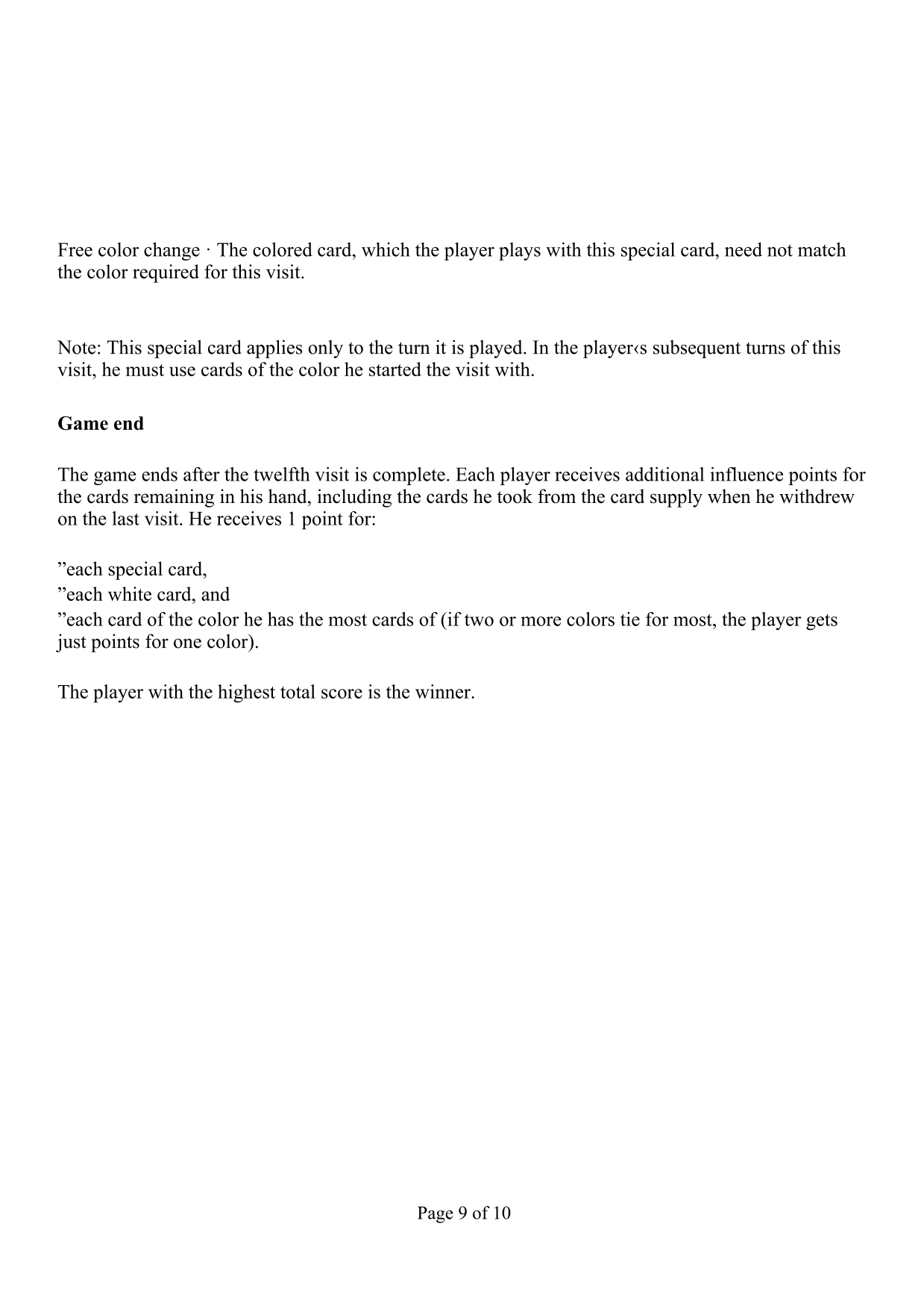 Rulebook page 9