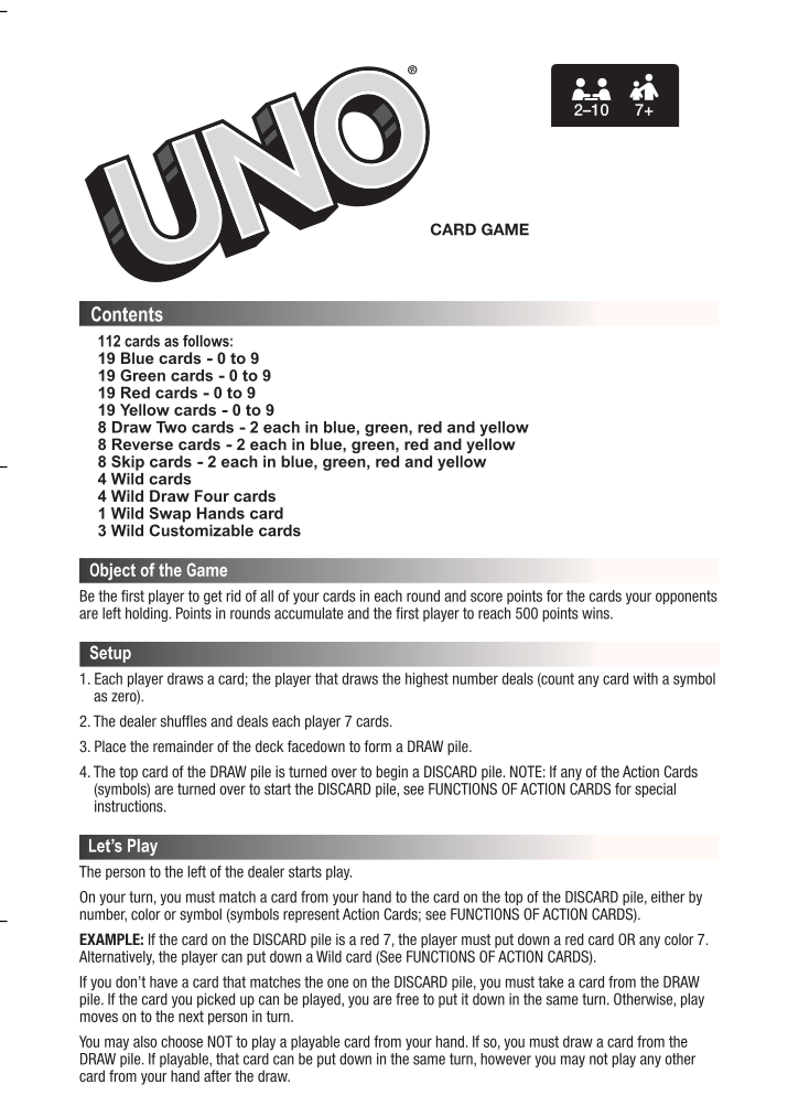 Rulebook page 1