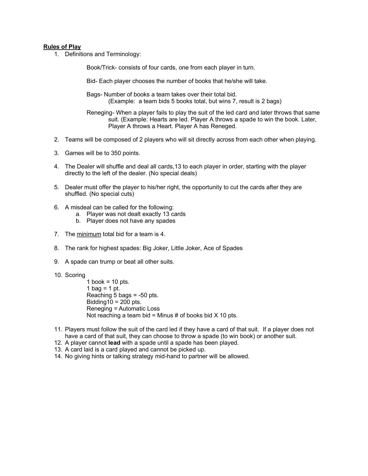 Rulebook page 2