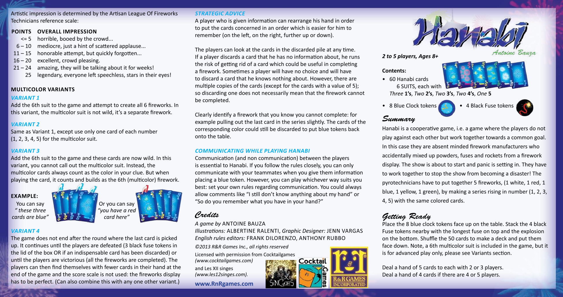 Rulebook page 1