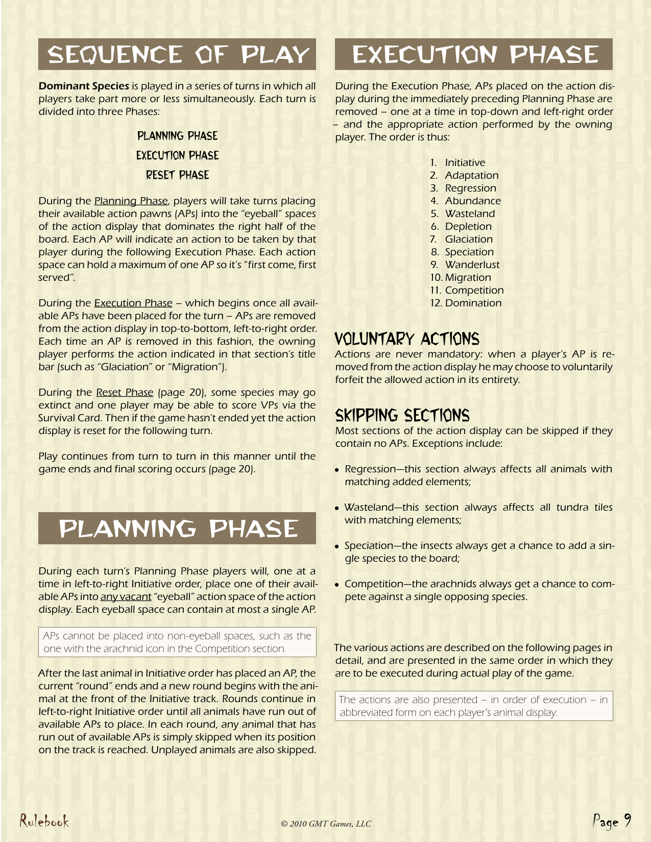 Rulebook page 9