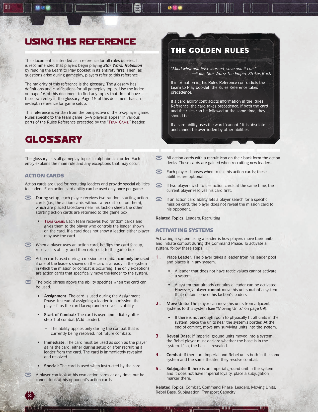 Rulebook page 2