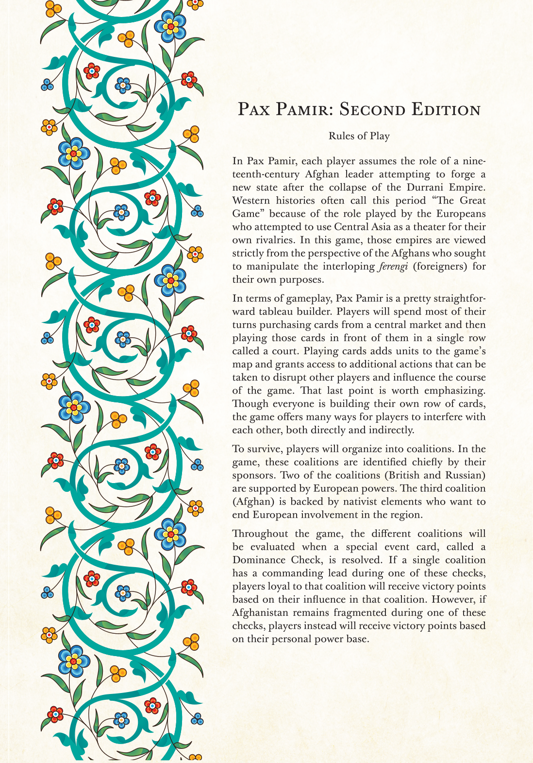 Rulebook page 1