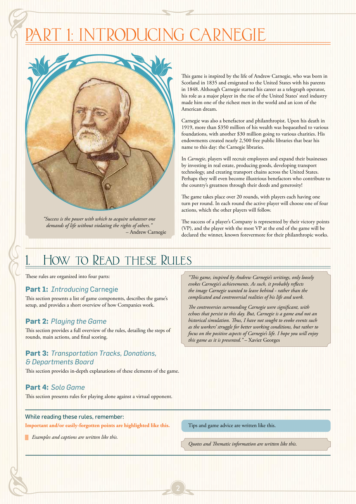 Rulebook page 2