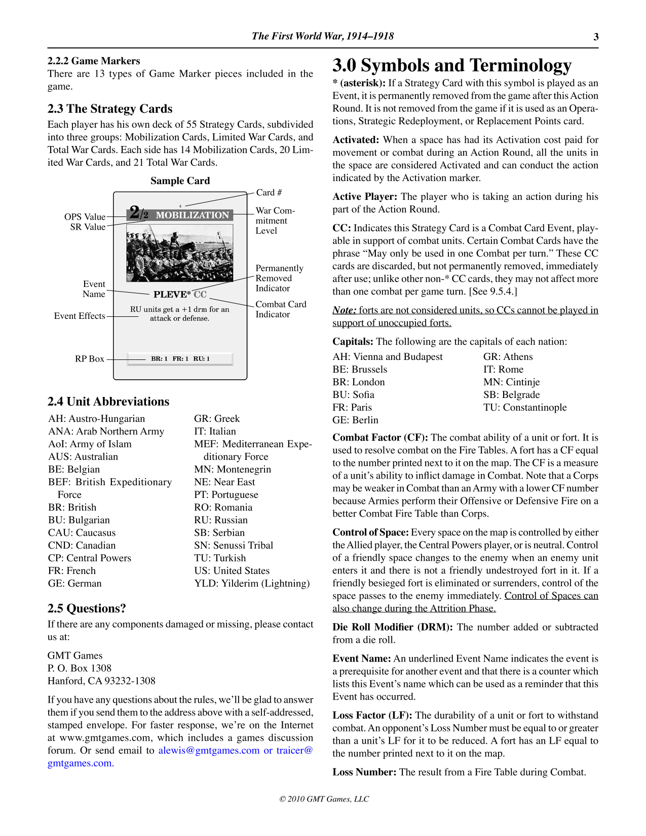 Rulebook page 3