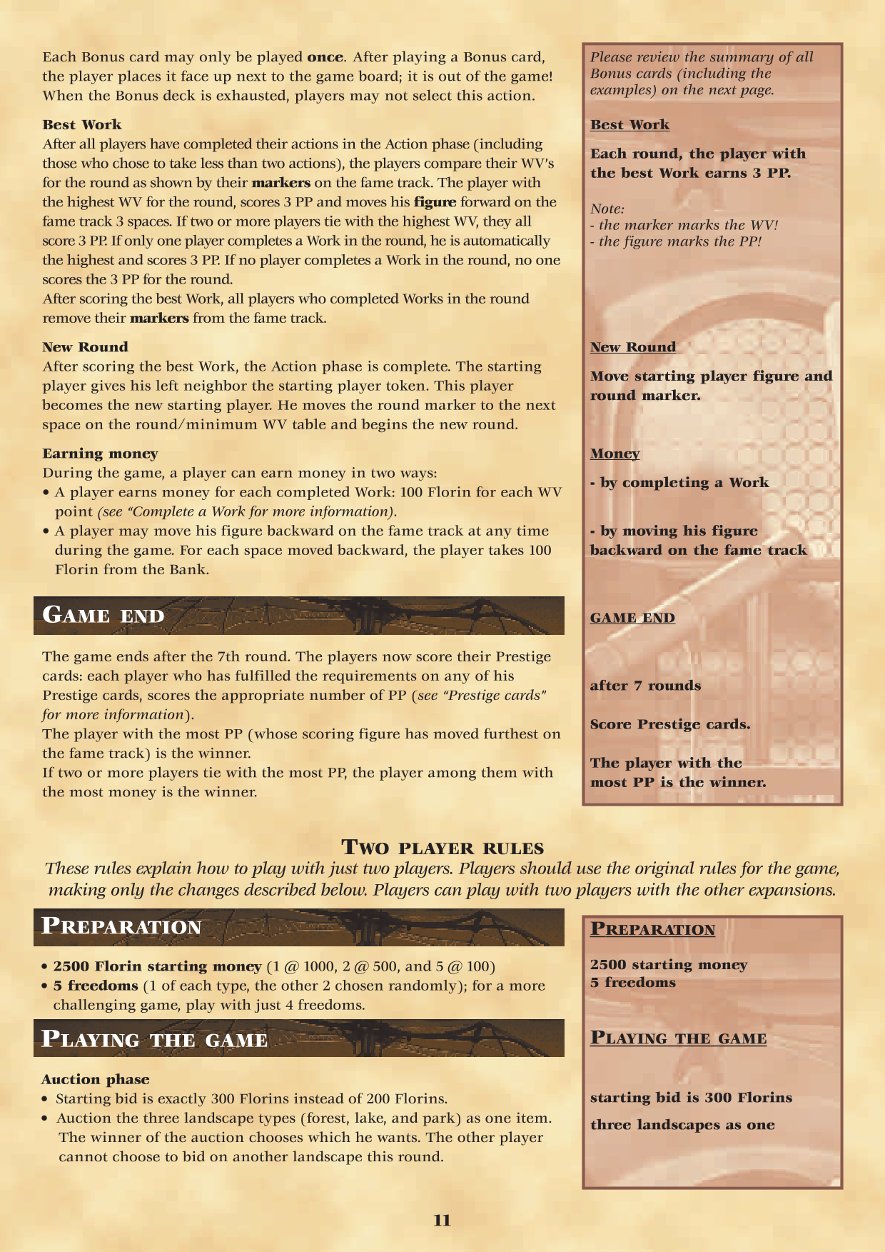 Rulebook page 11