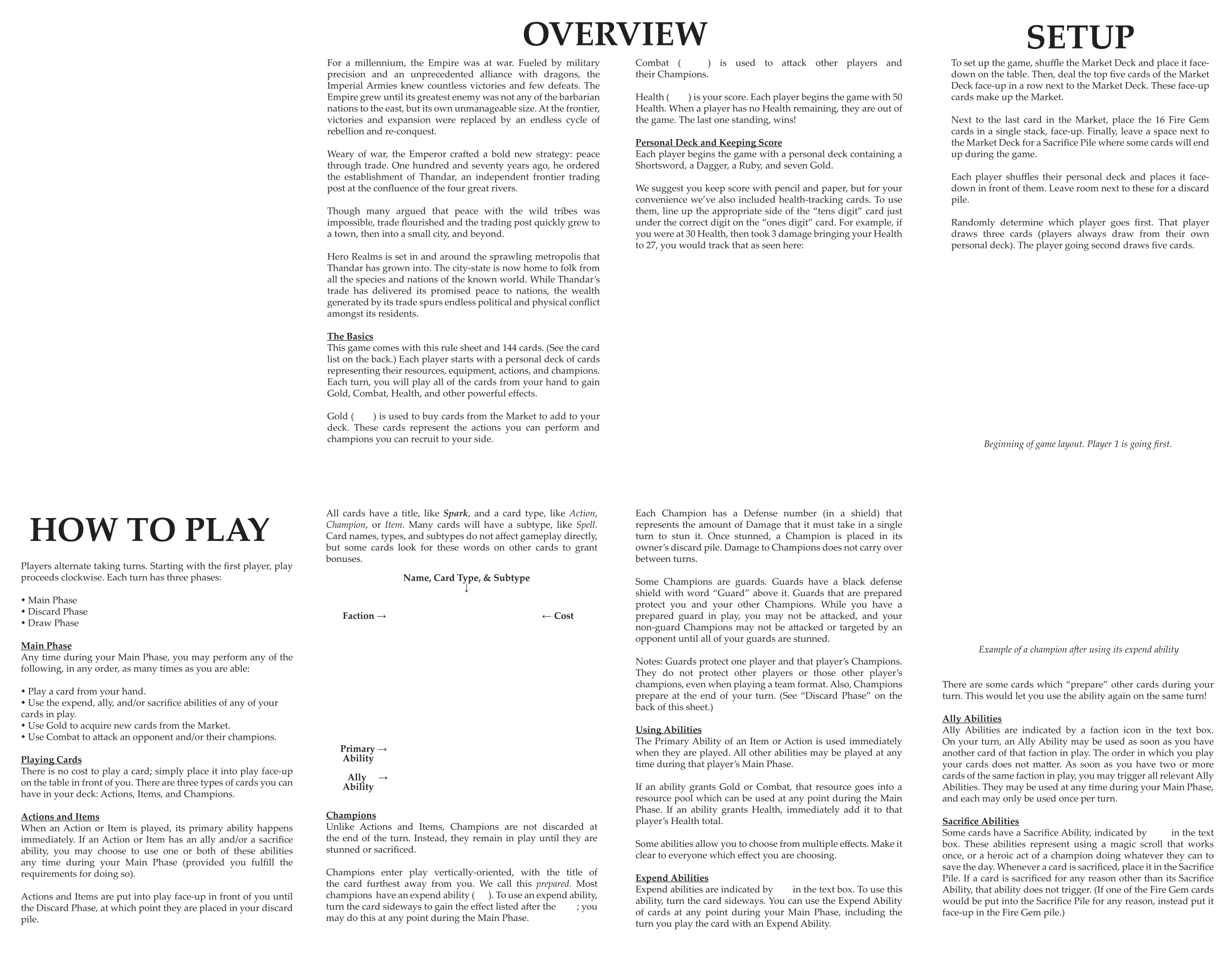 Rulebook page 1