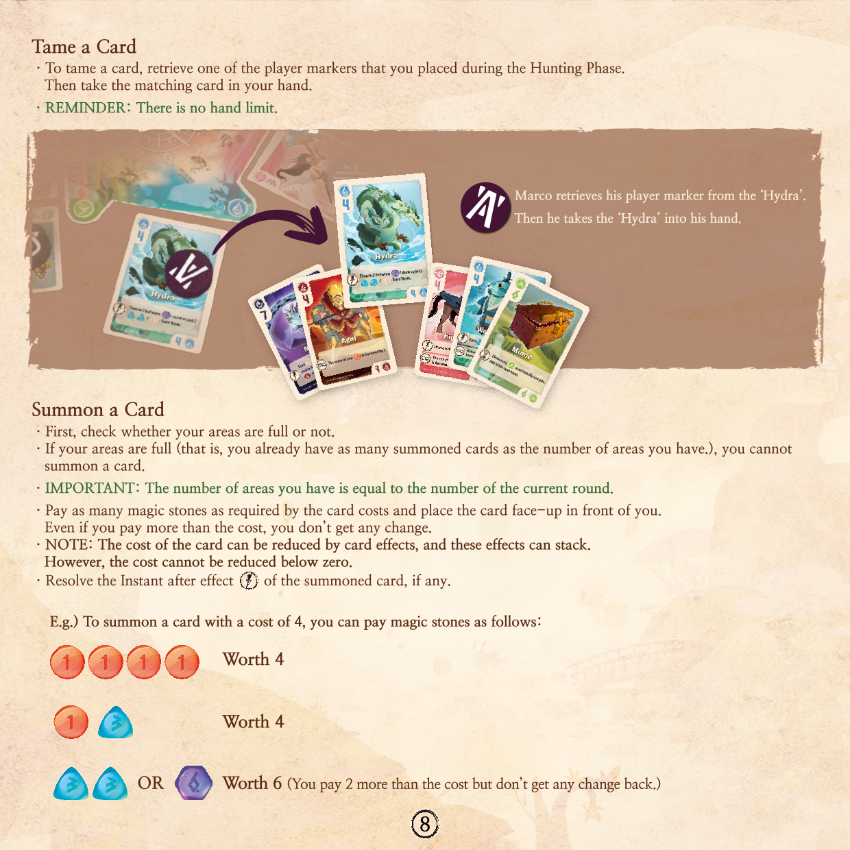Rulebook page 8
