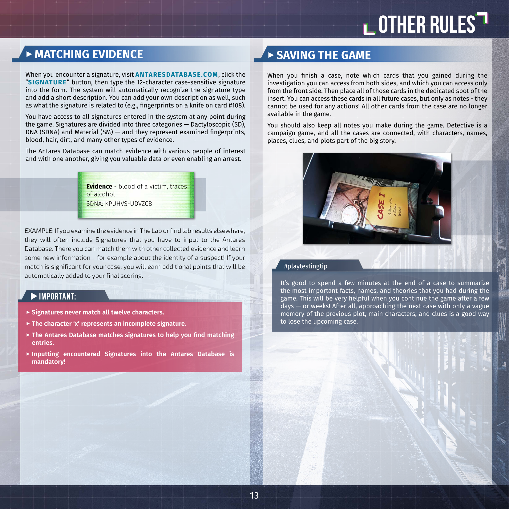 Rulebook page 13