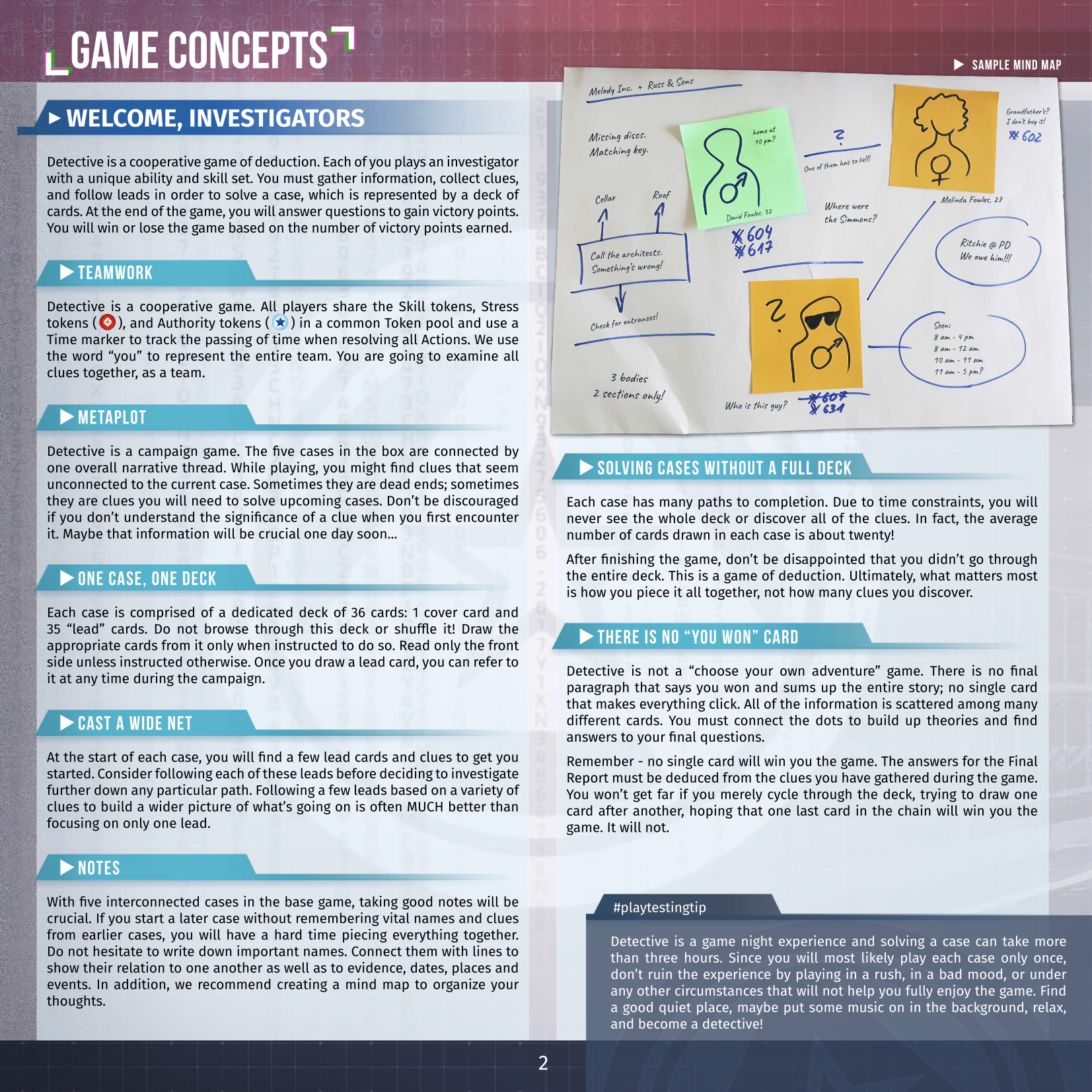 Rulebook page 2