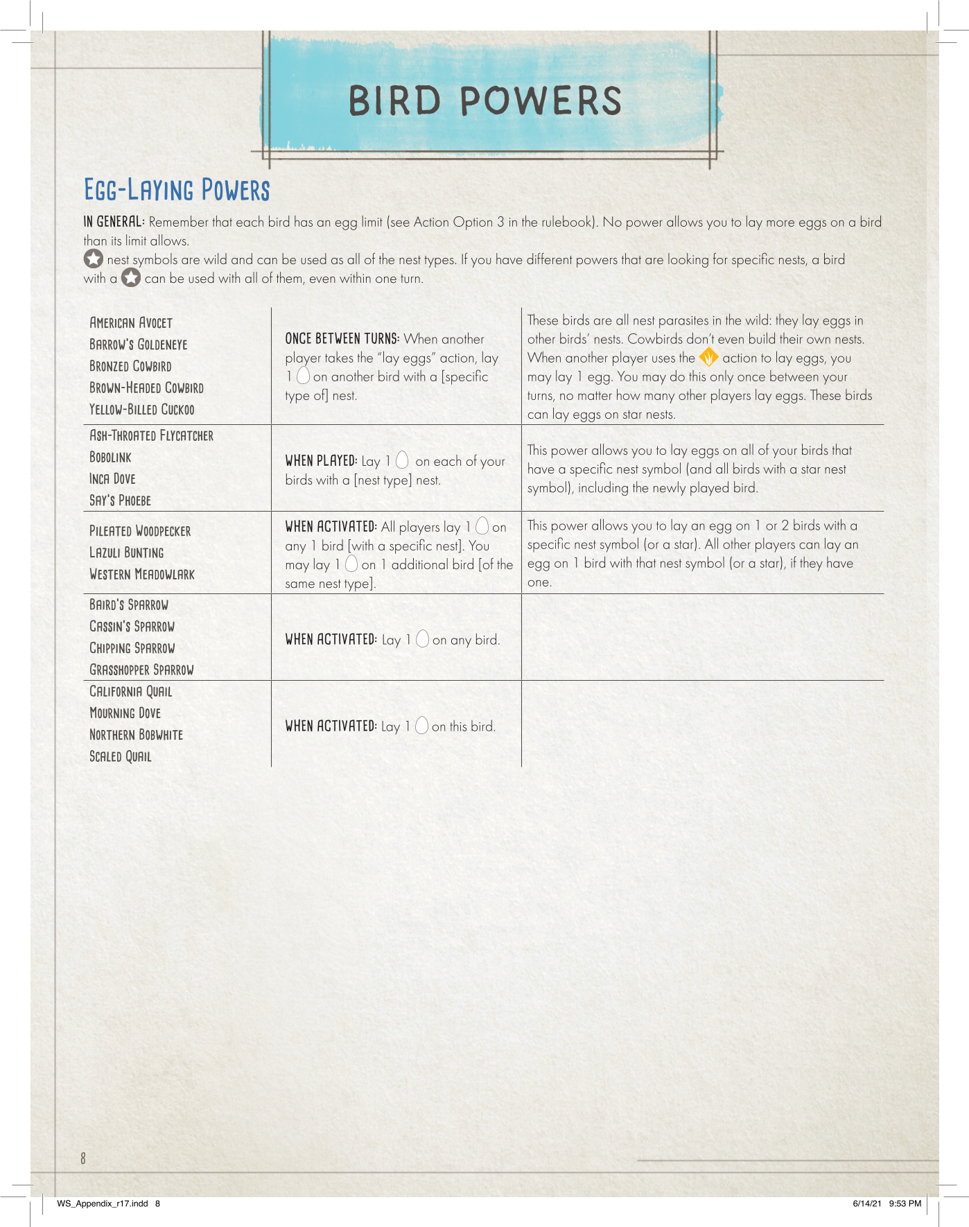 Rulebook page 8