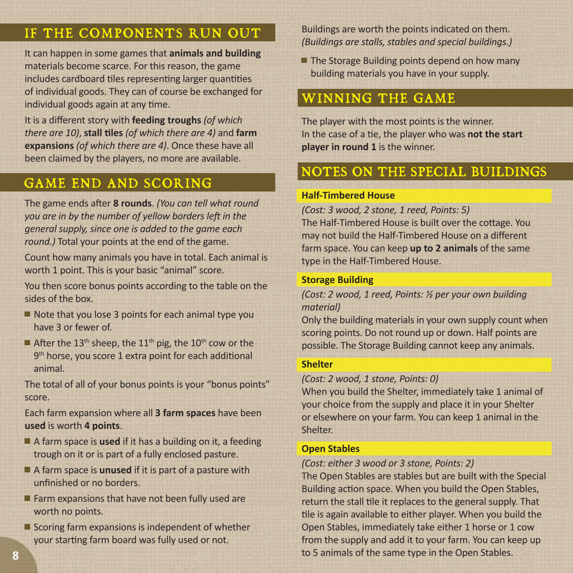 Rulebook page 8