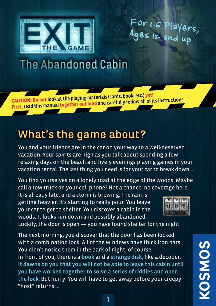 Rulebook page 1