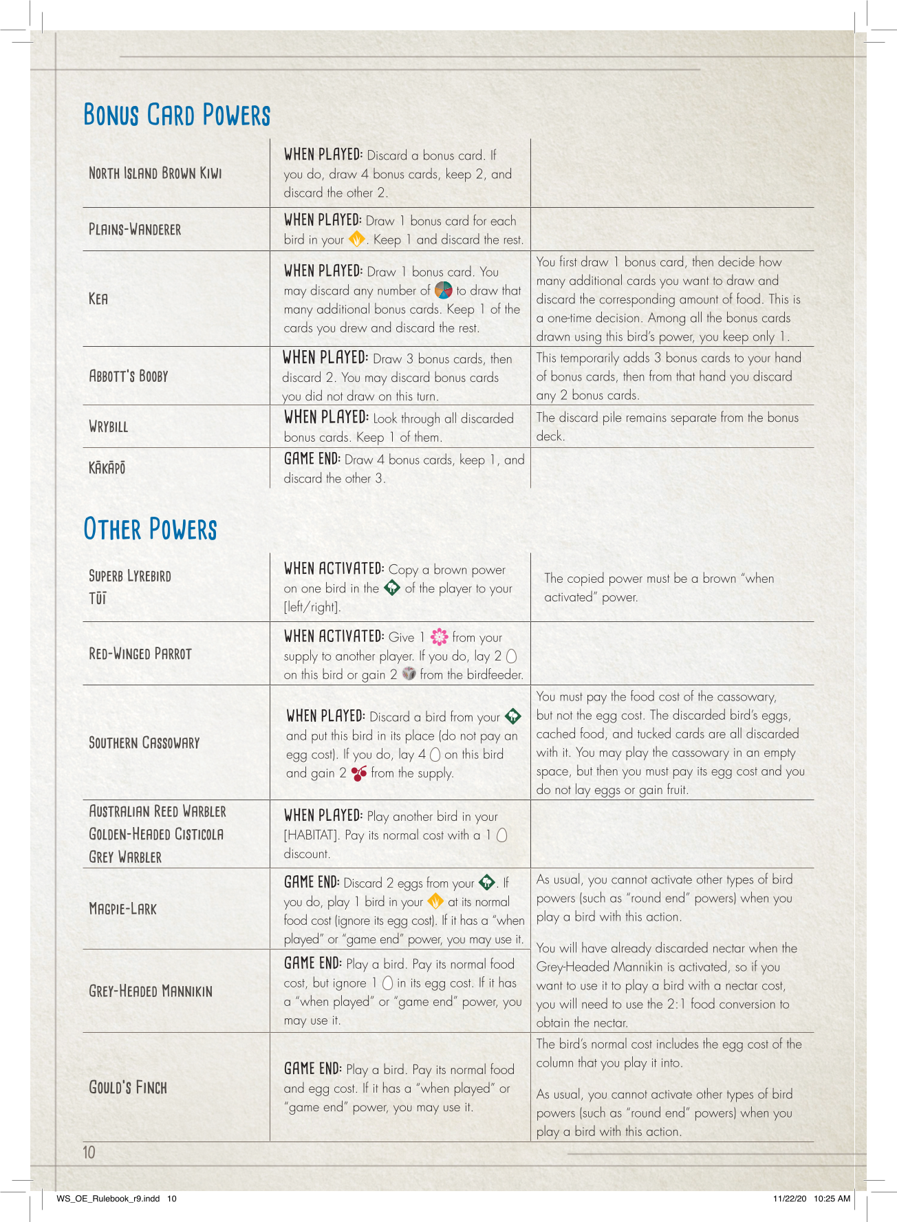 Rulebook page 10