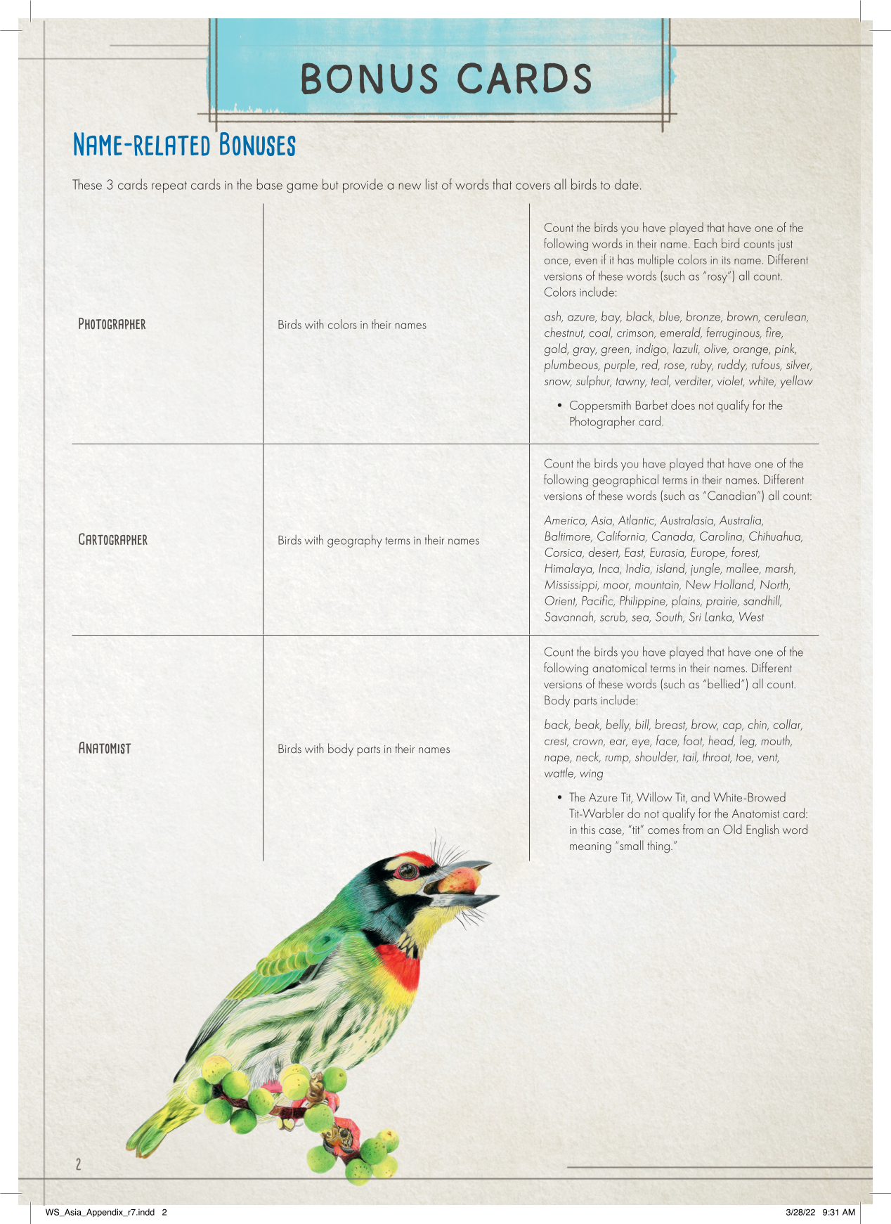 Rulebook page 2