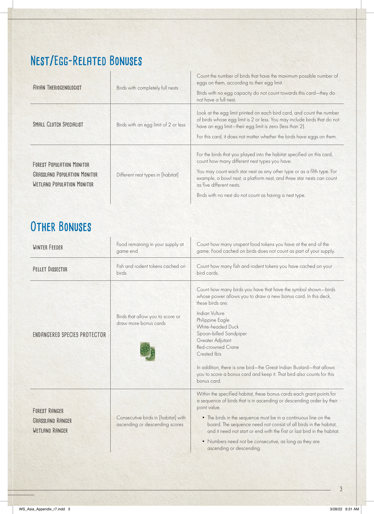 Rulebook page 3