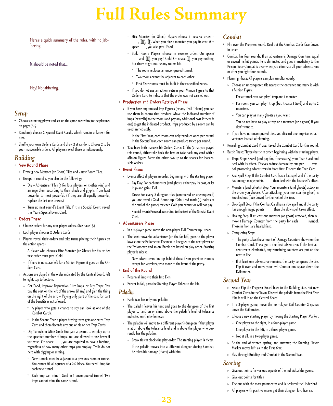 Rulebook page 23
