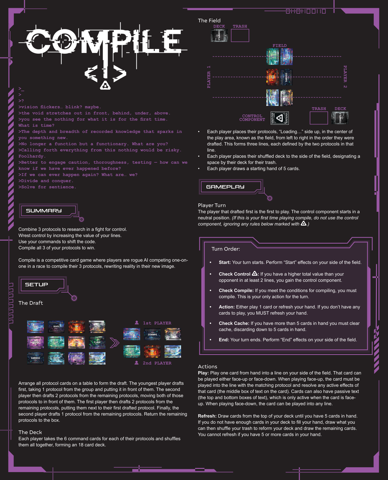 Rulebook page 1