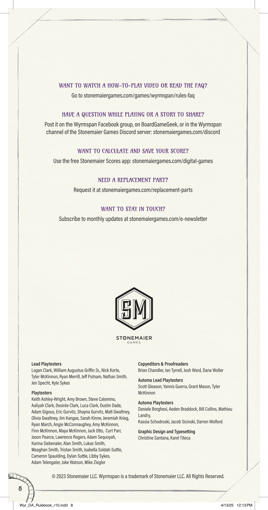 Rulebook page 8