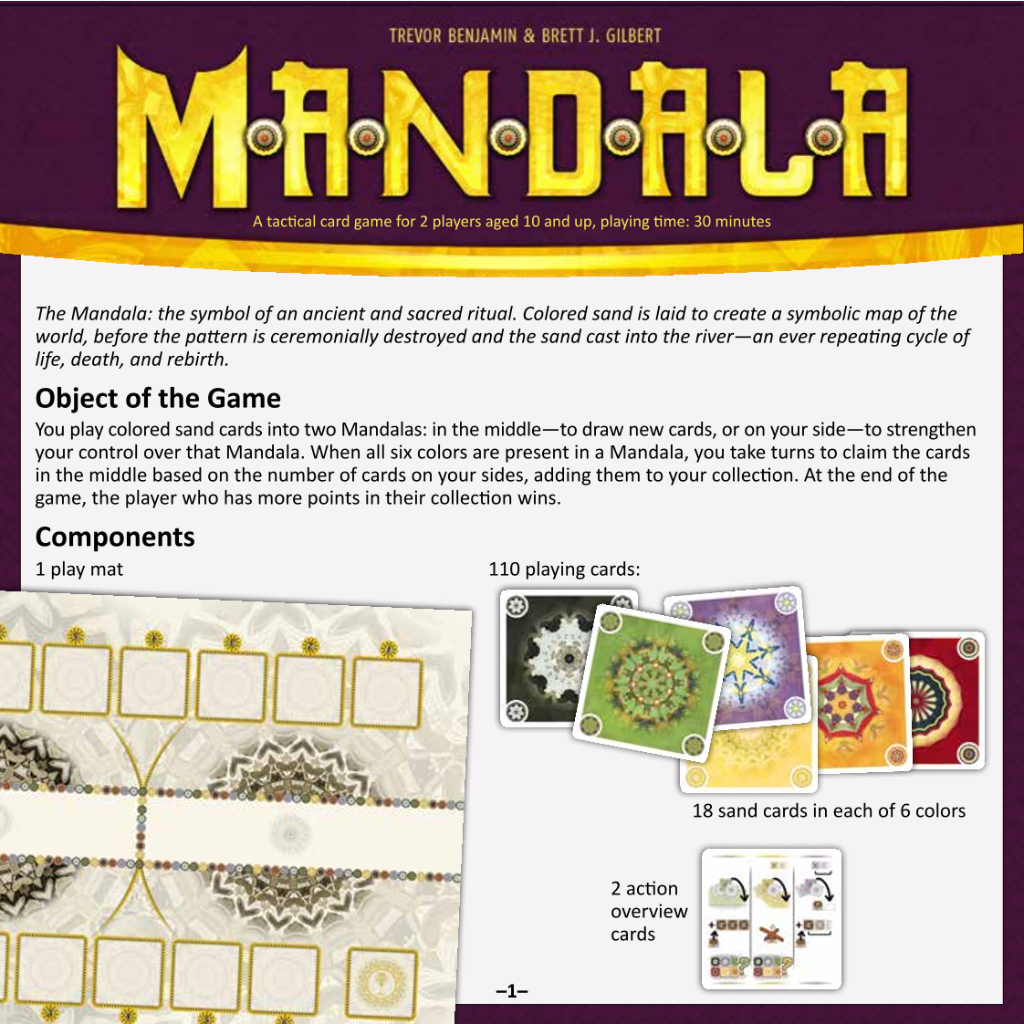 Rulebook page 1