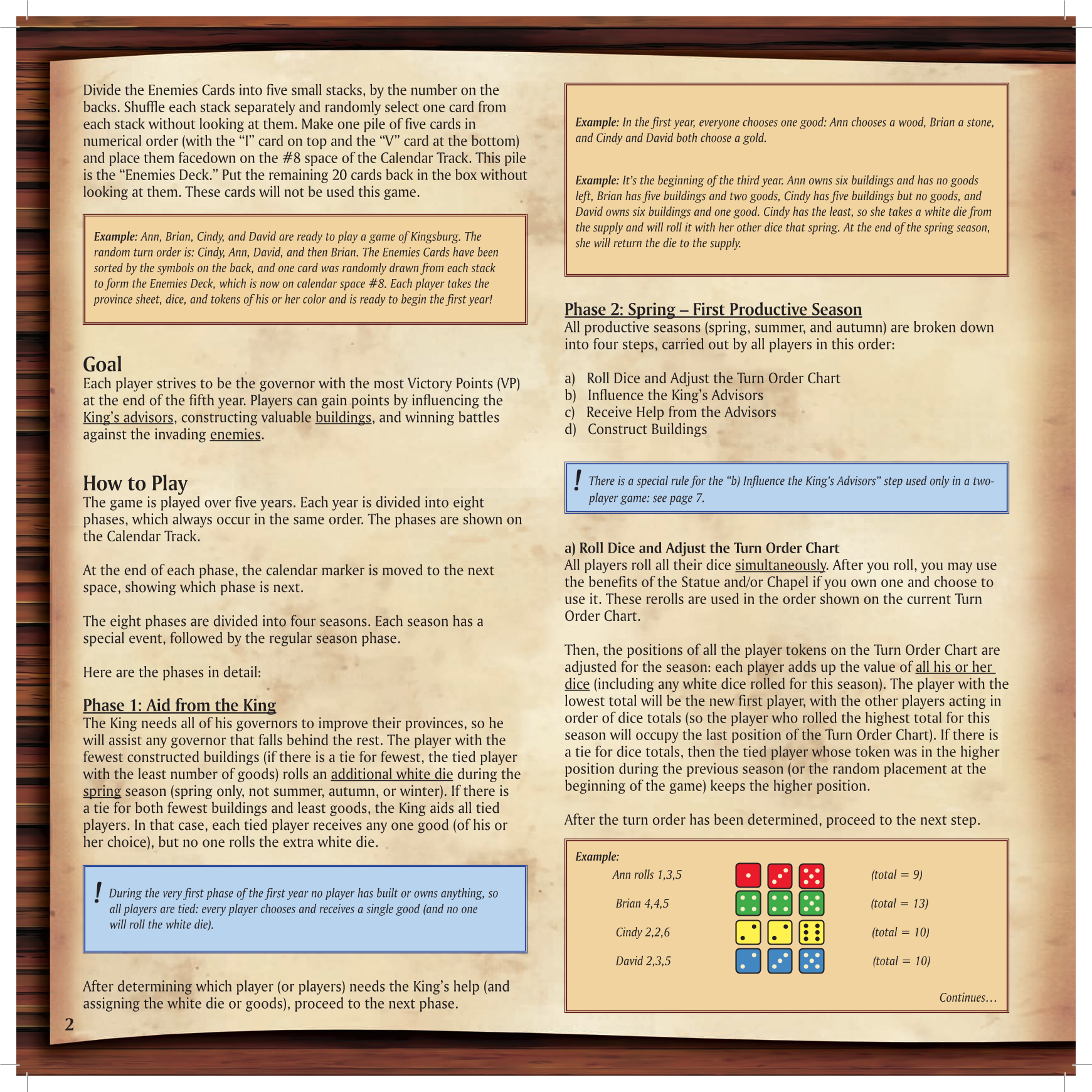 Rulebook page 2