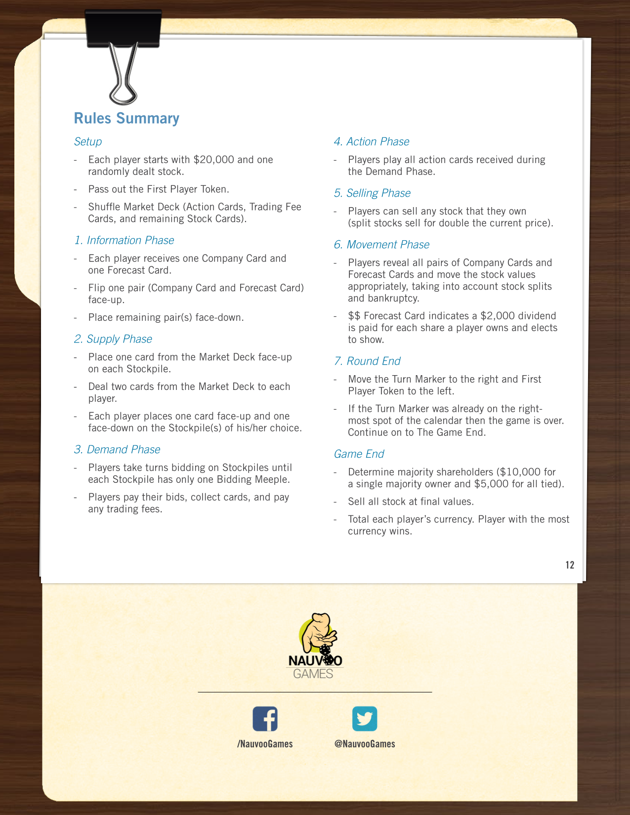 Rulebook page 12
