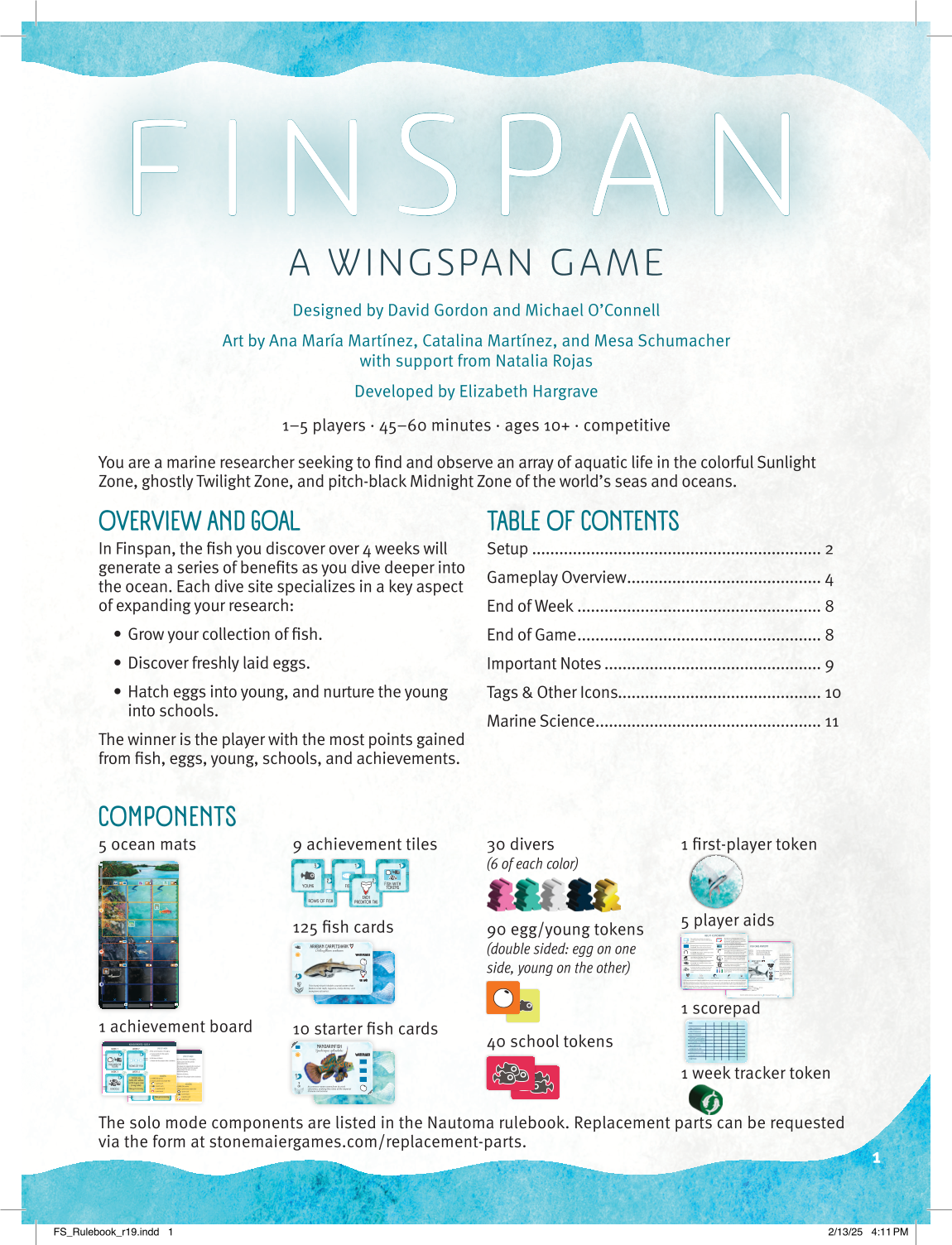 Rulebook page 1