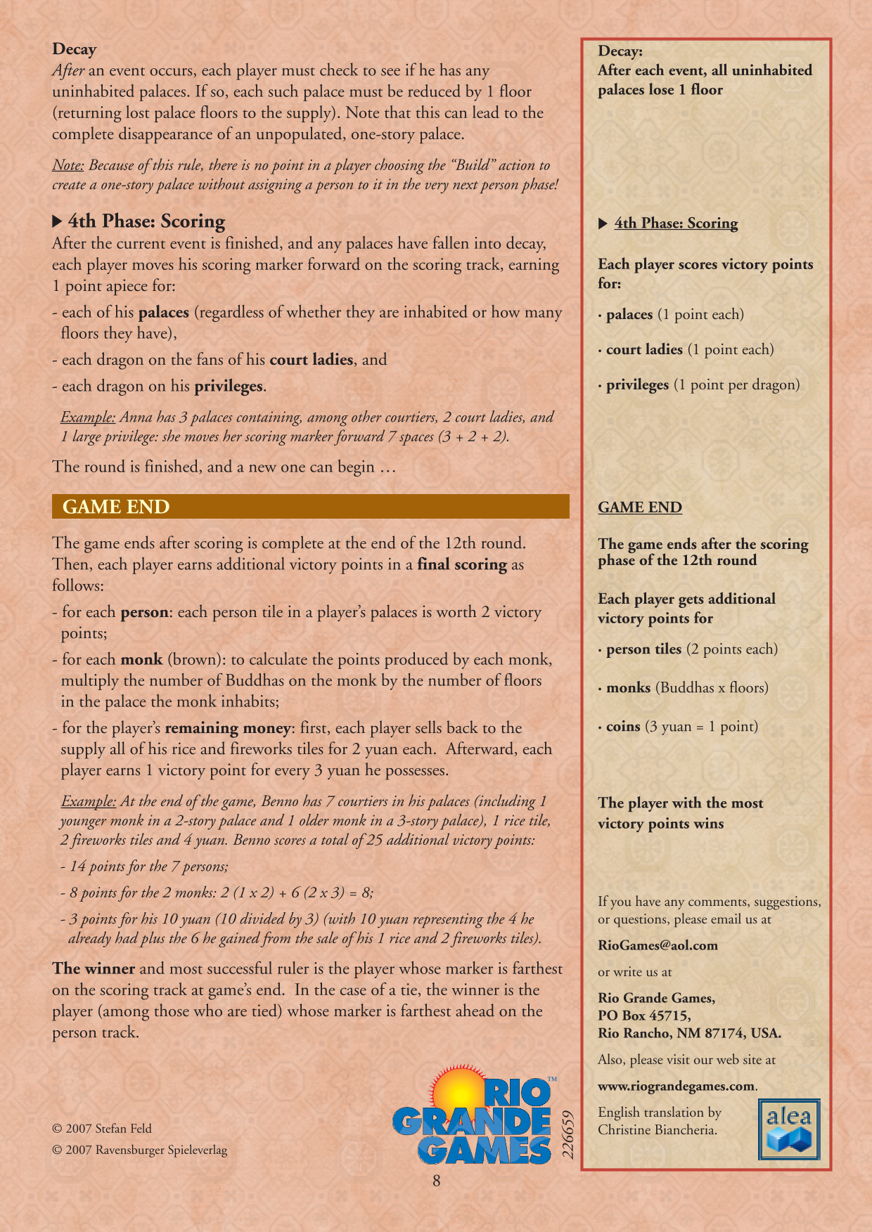 Rulebook page 8