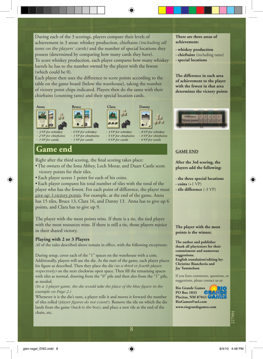 Rulebook page 8