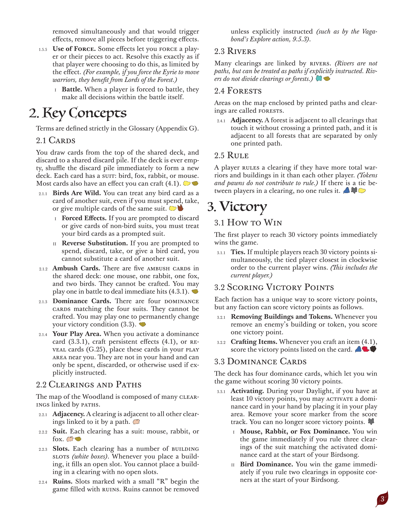 Rulebook page 3