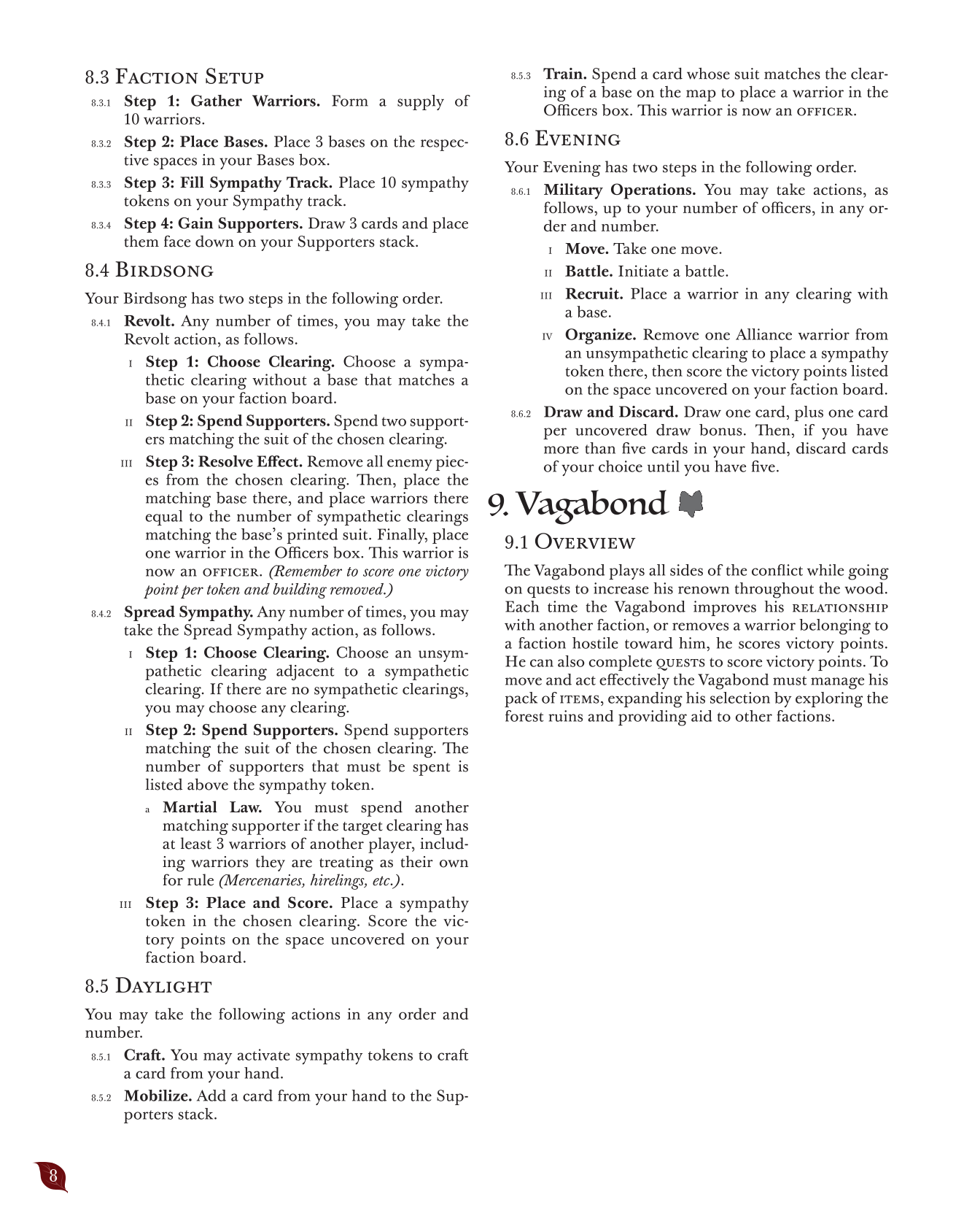 Rulebook page 8