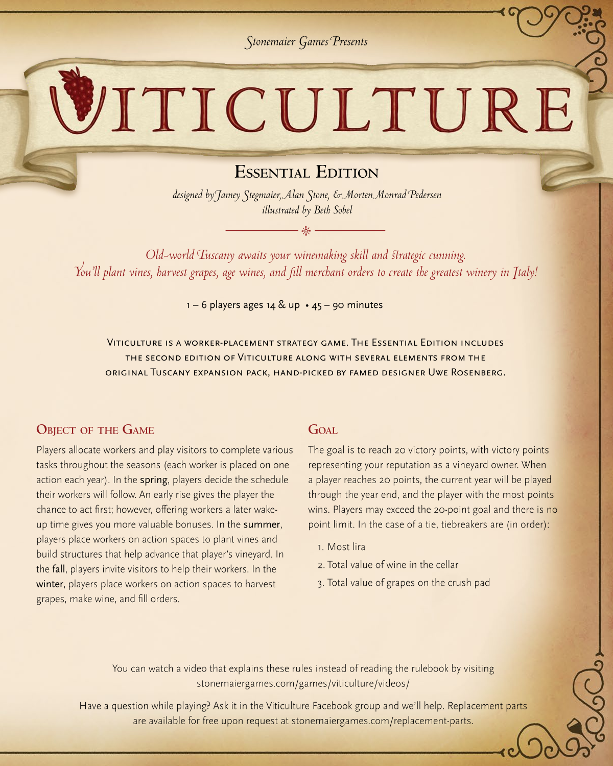 Rulebook page 1